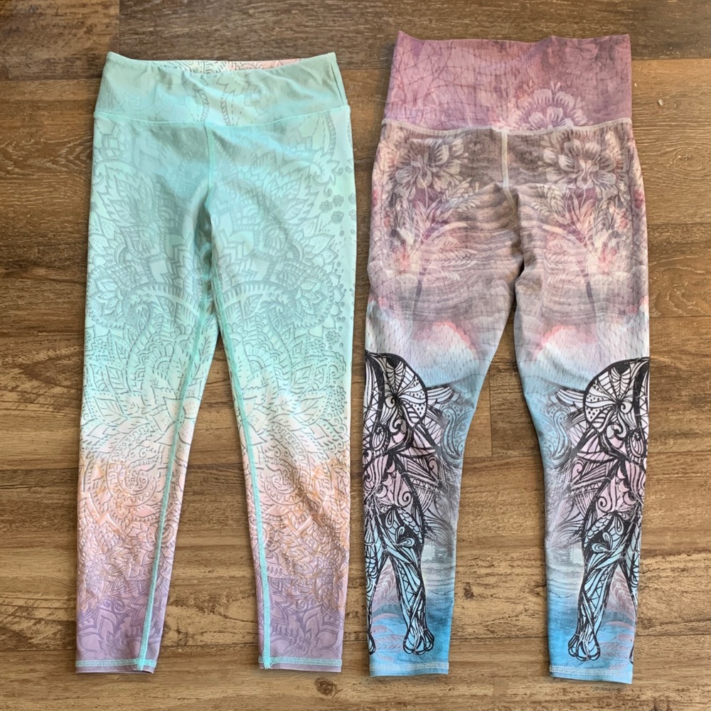 Evolution and Creation Pastel and Earthy Leggings Set